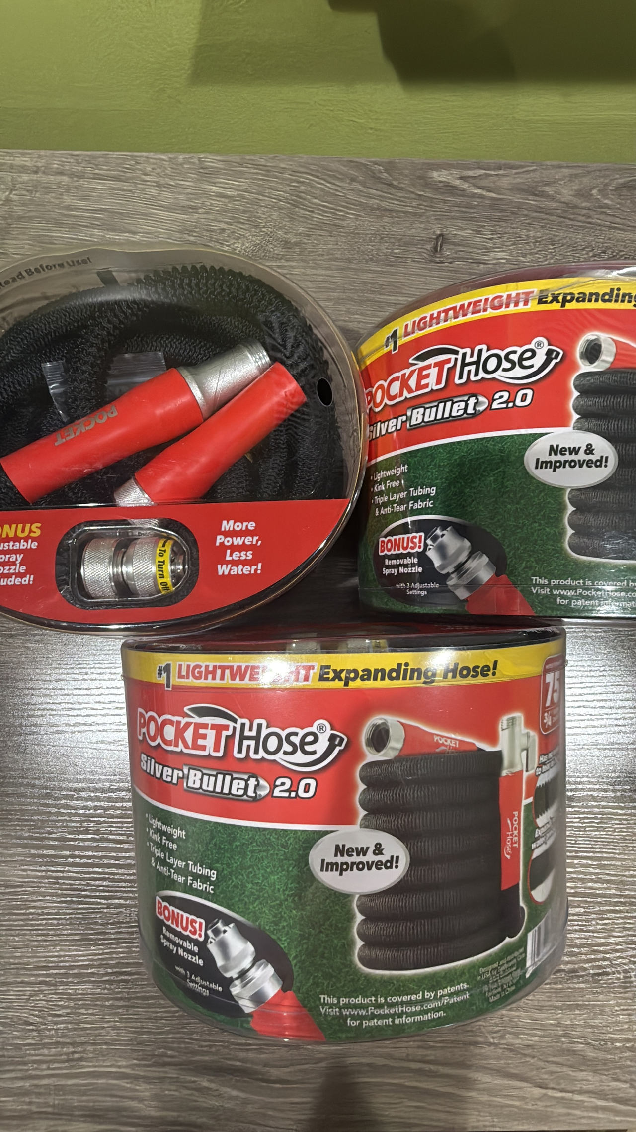 Pocket Hose Silver Bullet 2.0 75ft Expanding Garden Hose