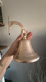 Brass Ship Bell Wall Hanging Decorative - Image 2