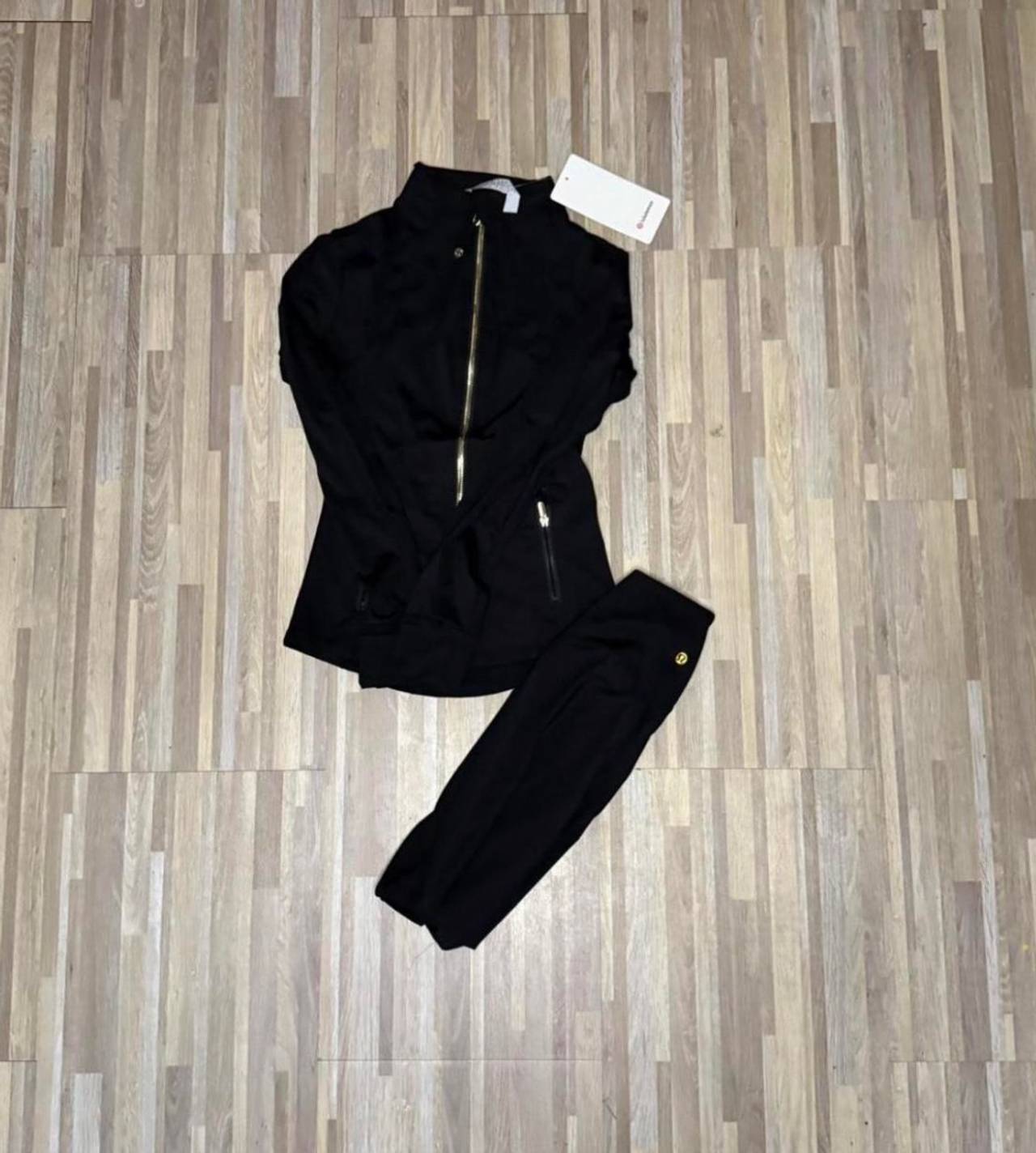 Lululemon Juicy Couture Black Velour Tracksuit