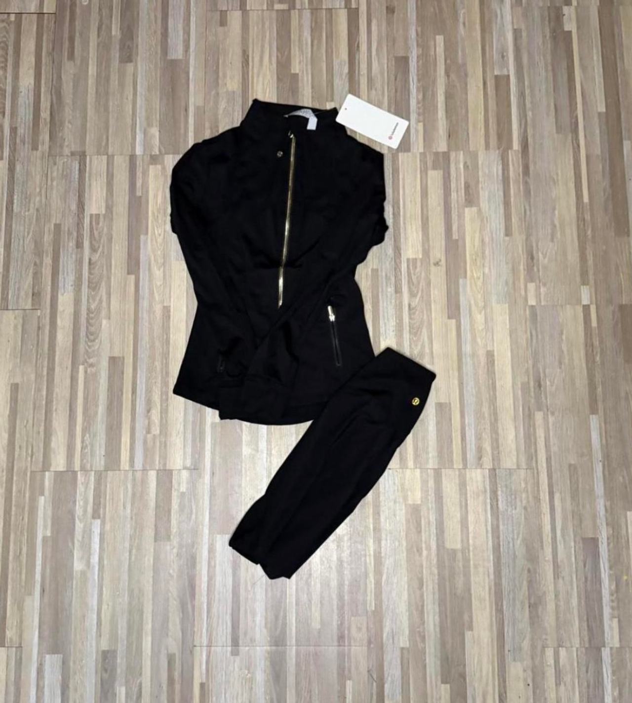 Lululemon Juicy Couture Black Velour Tracksuit