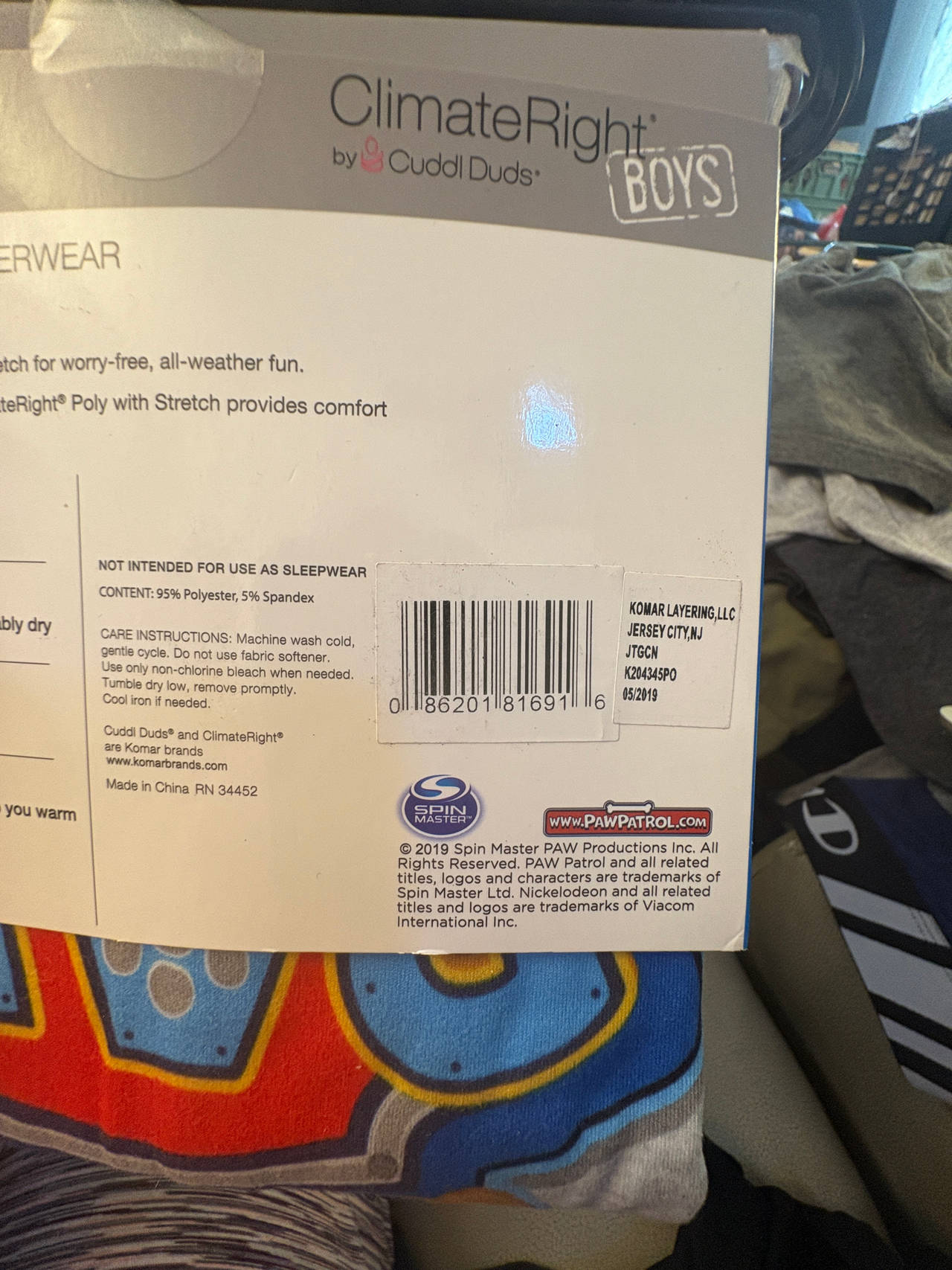 ClimateRight by Cuddl Duds Boys Underwear