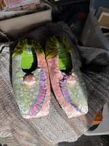 Goody vintage silk/velvet slippers size 7-8 - Image 3