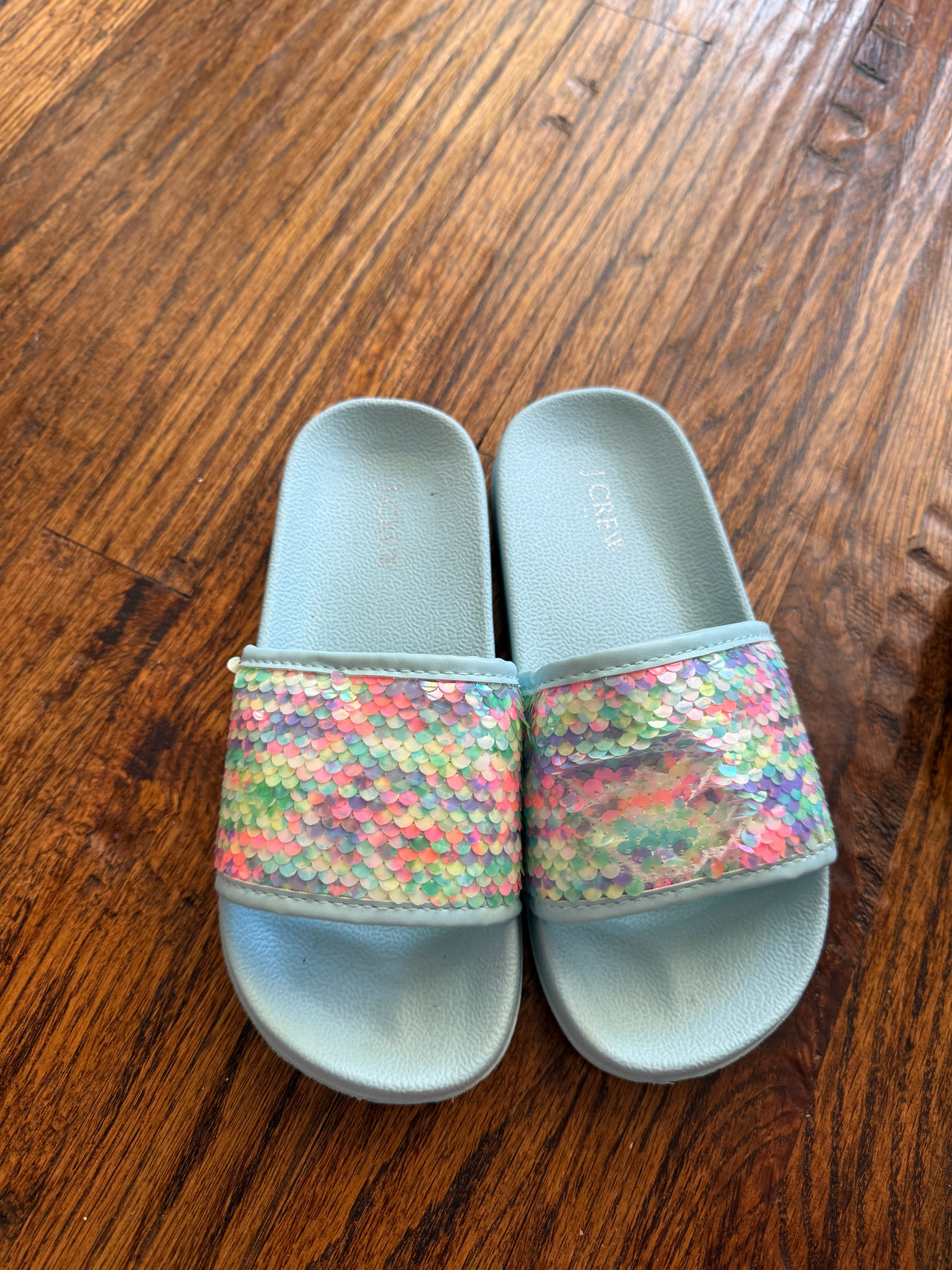 Girls' Sequin Slide Sandals