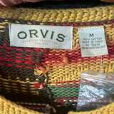 ORVIS Vintage Knit Button Up Autumn Colored Womens Cardigan, size us Medium - Image 3