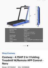 Costway SuperFit 4.75HP 2 In 1 Folding Treadmill - Image 2