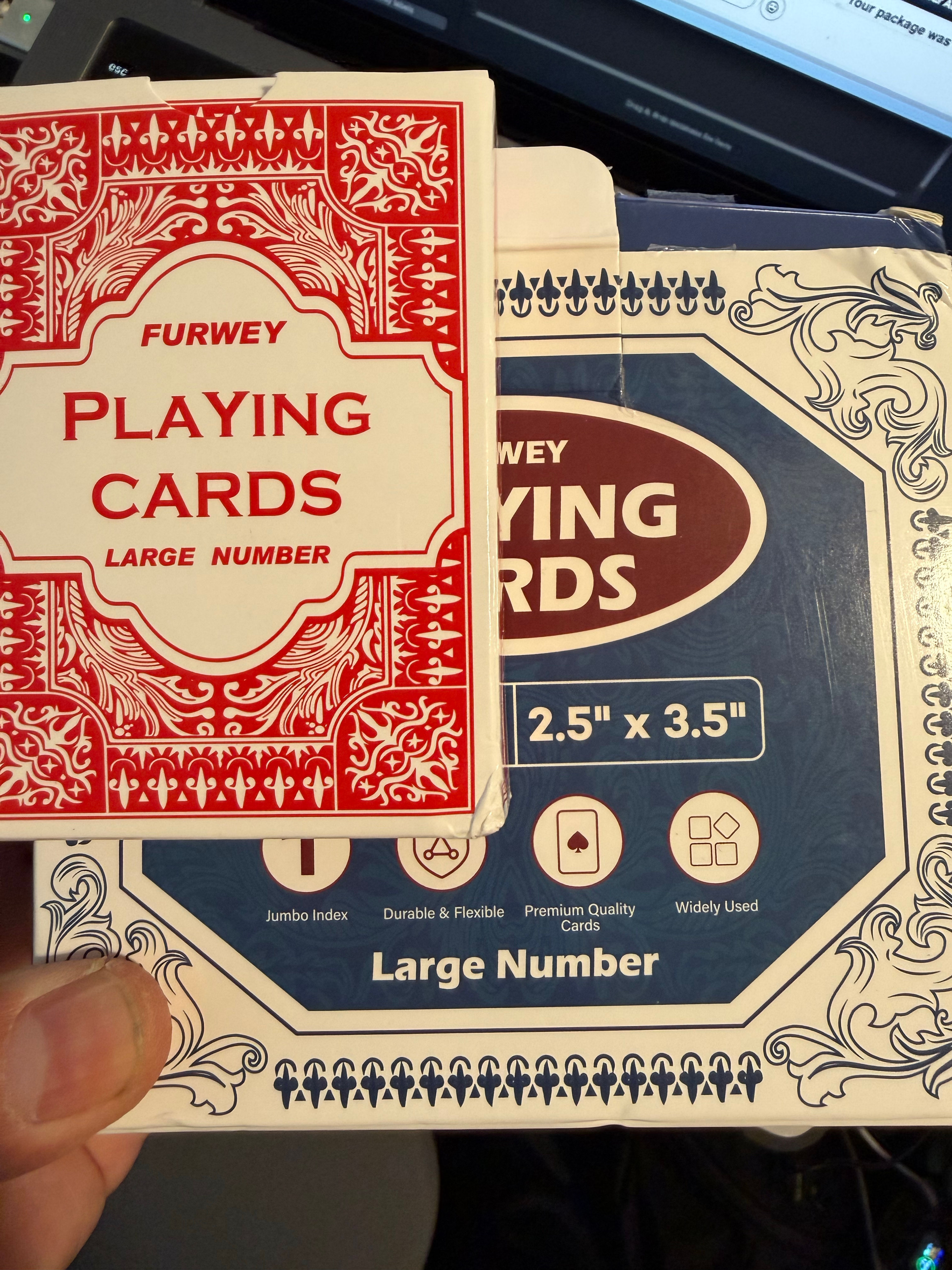 Furwey Large Number Playing Cards