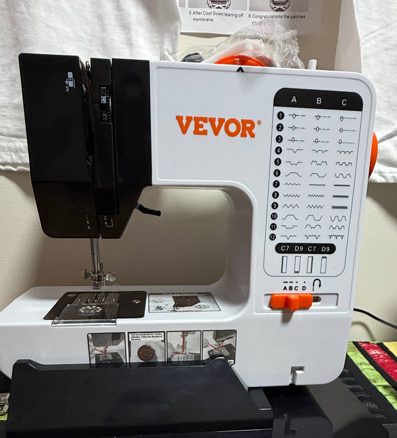 VEVOR Portable Sewing Machine 12 Stitches
