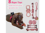 Puppy Toys Set - 20 Pack Pink Dog Chew Toys for Teething Small Breeds - Tough - Image 3