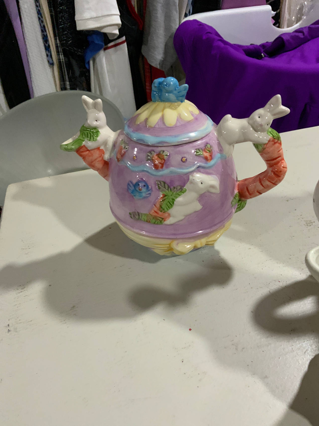 Easter Bunny Ceramic Teapot