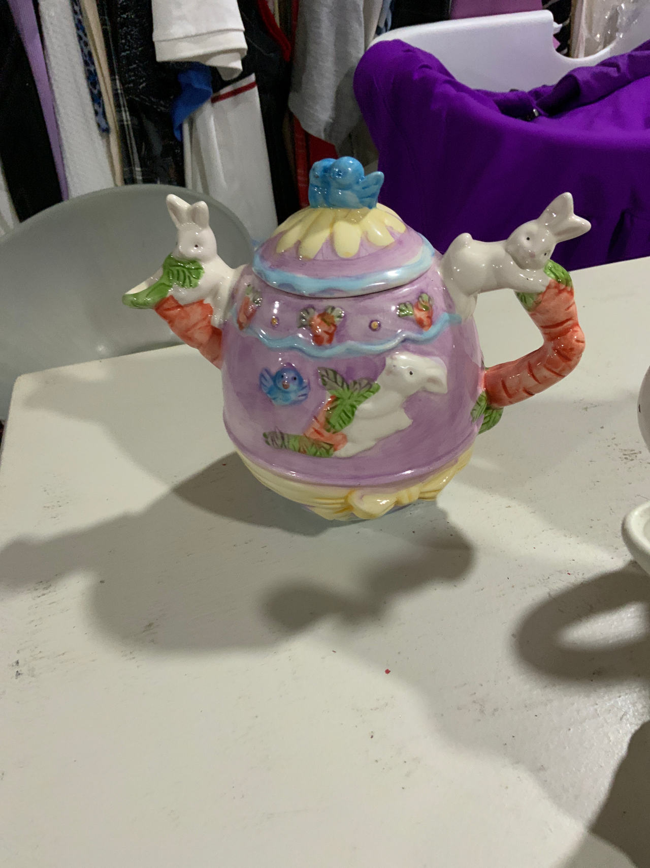 Easter Bunny Ceramic Teapot
