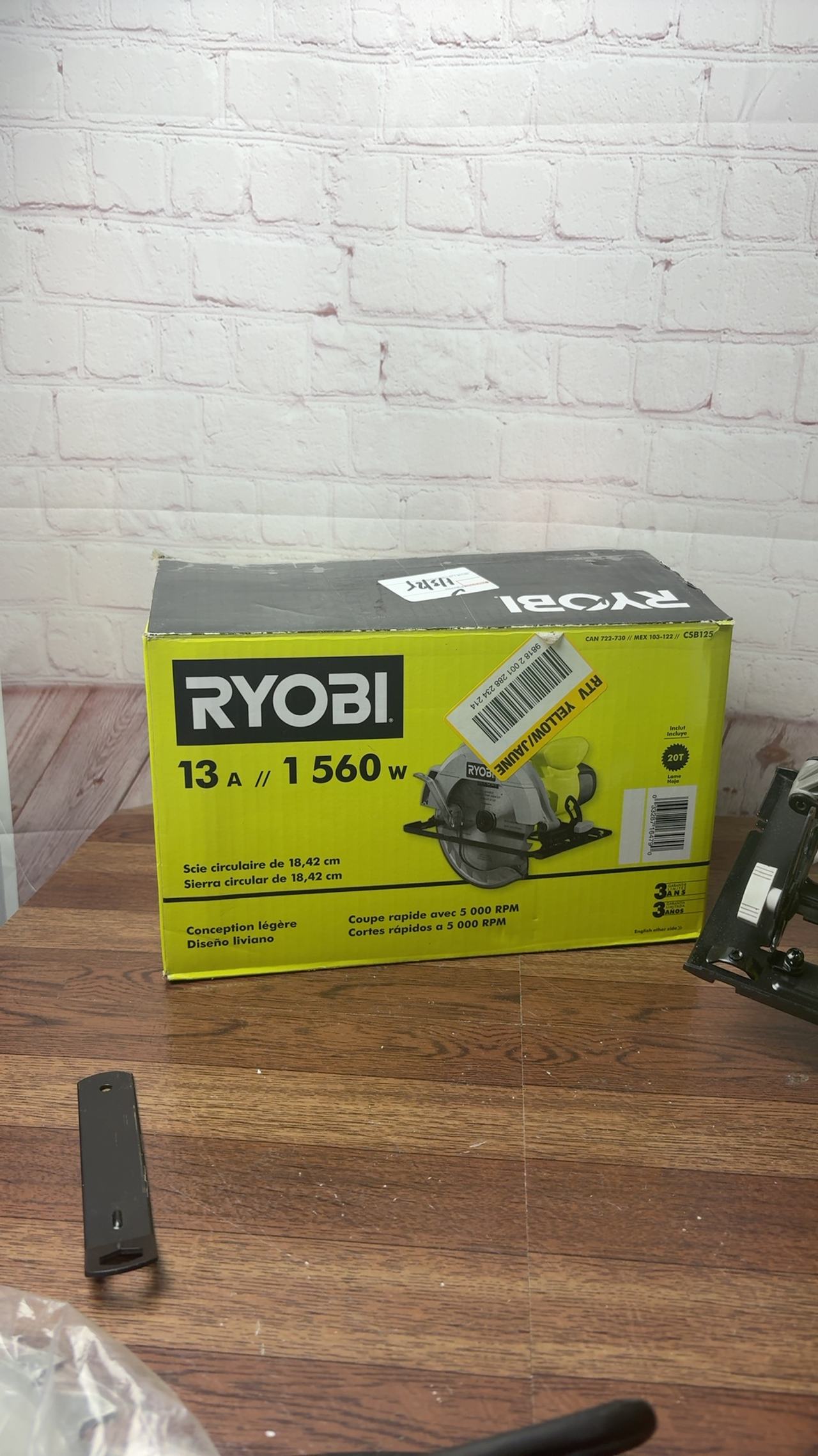 Ryobi CSB125 13 Amp 7-1/4" Corded Circular Saw