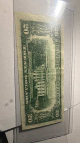 1950-A $20 Federal Reserve Note Misprint - Image 2