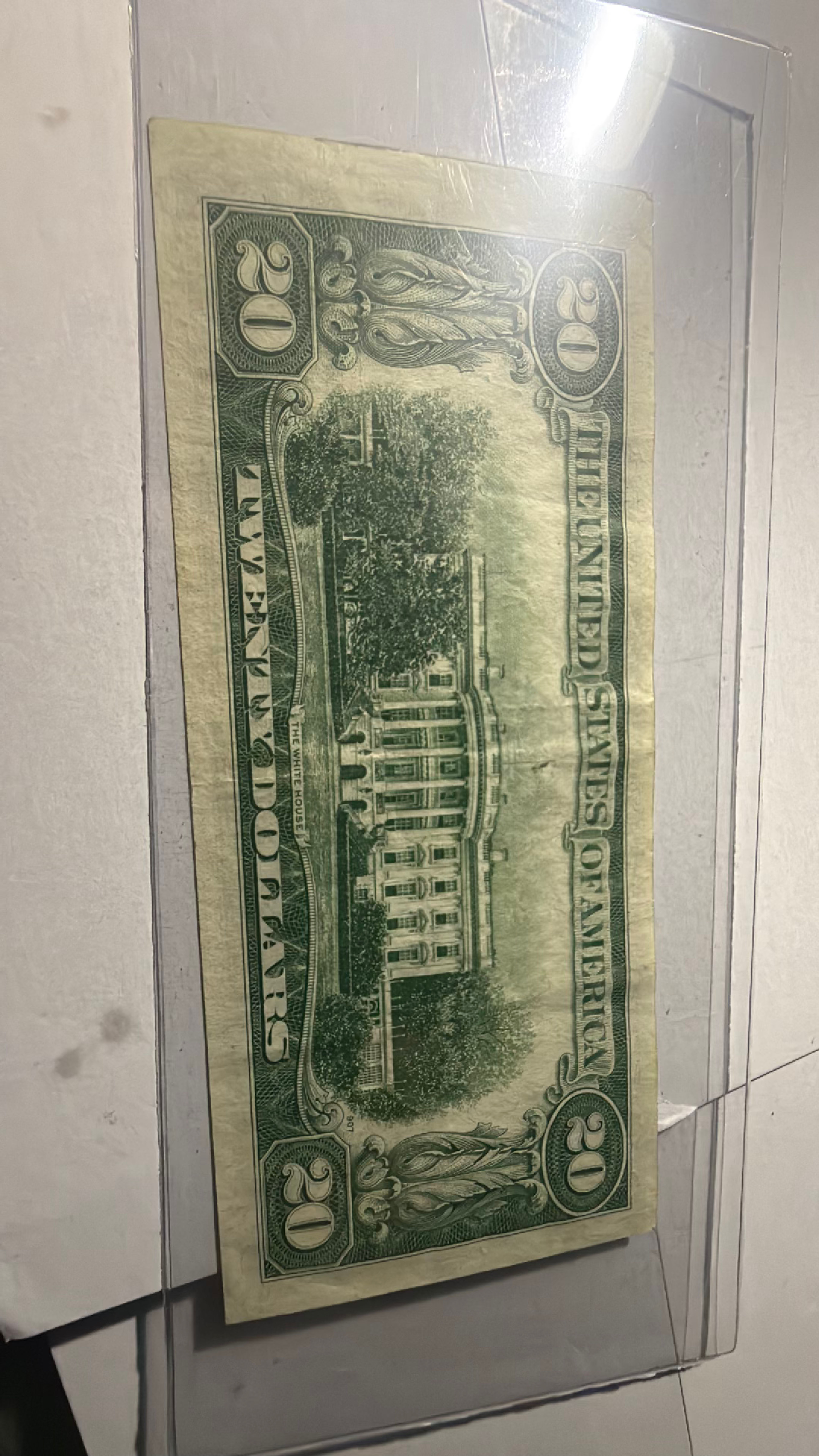 1950-A $20 Federal Reserve Note Misprint - Image 2