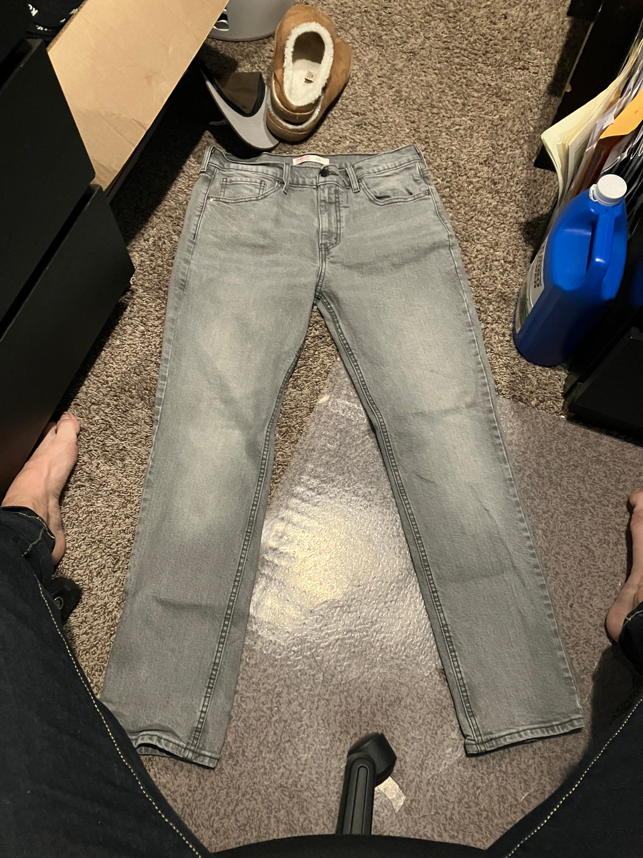 Men's Light Grey Jeans
