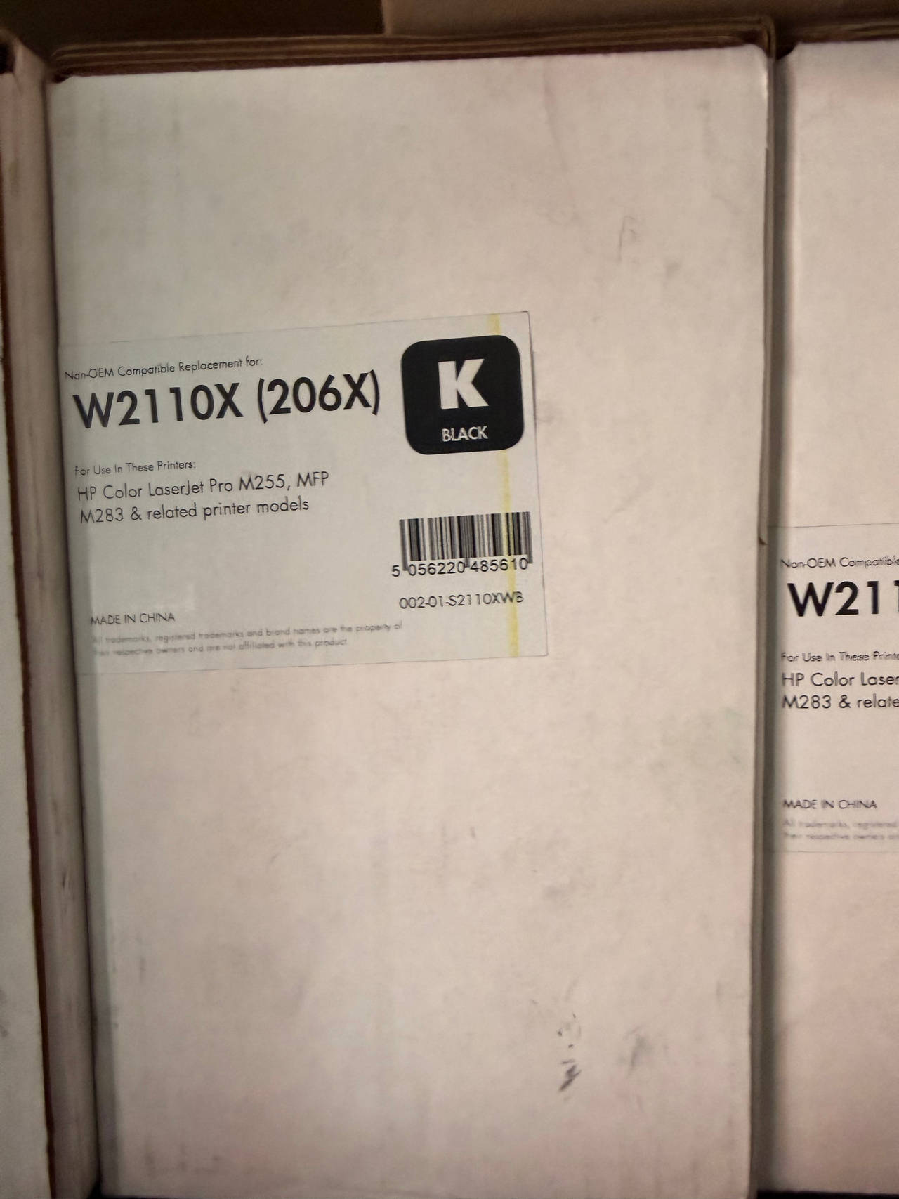 Compatible HP 206X Black High Yield Toner Cartridge