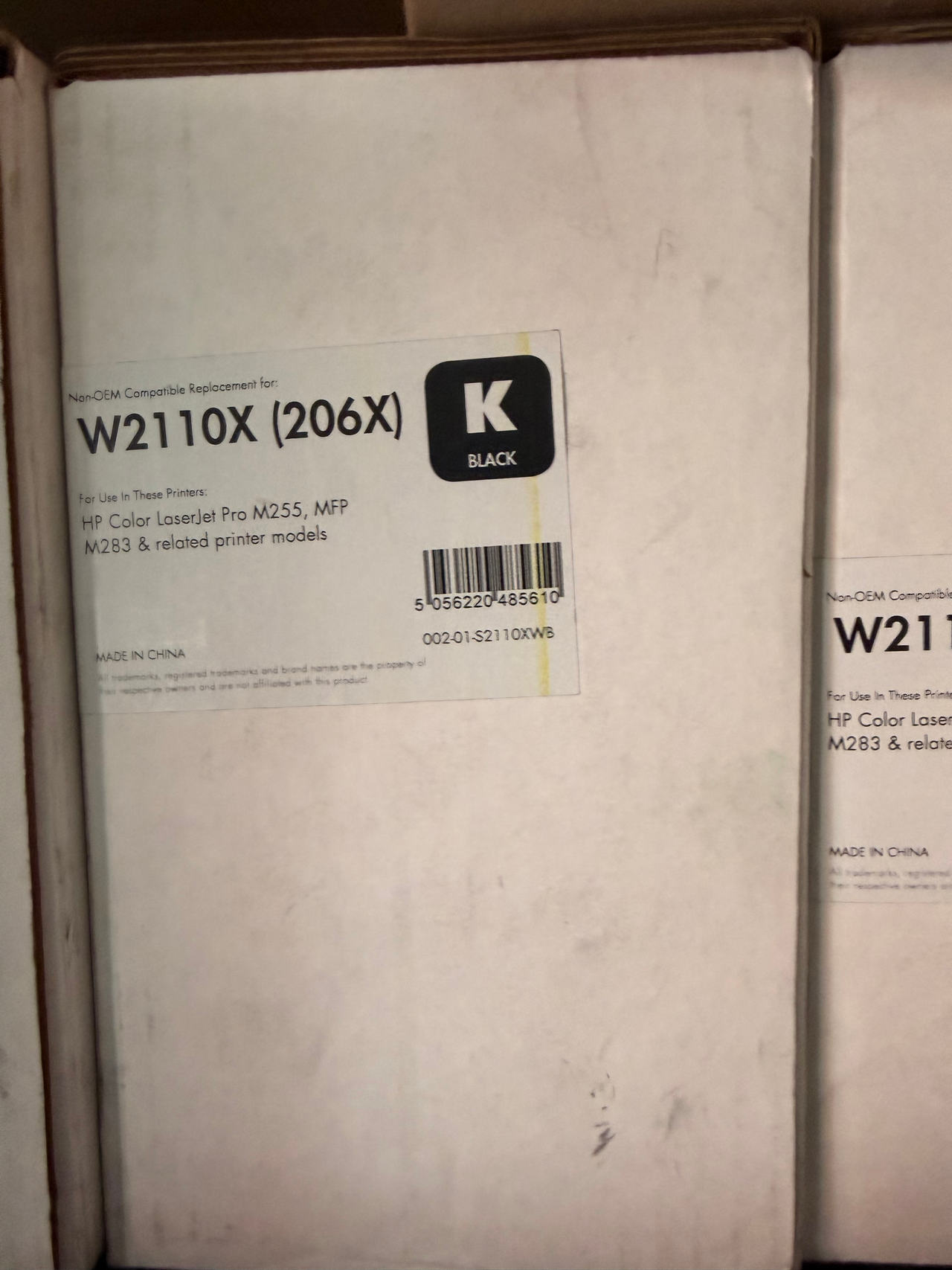 Compatible HP 206X Black High Yield Toner Cartridge