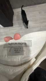 Boston Proper Rhinestone Embellished White Jeans size 8 - Image 4