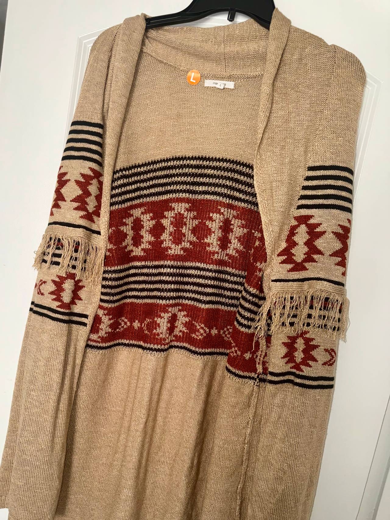 Maurices Southwestern Fringe Cardigan