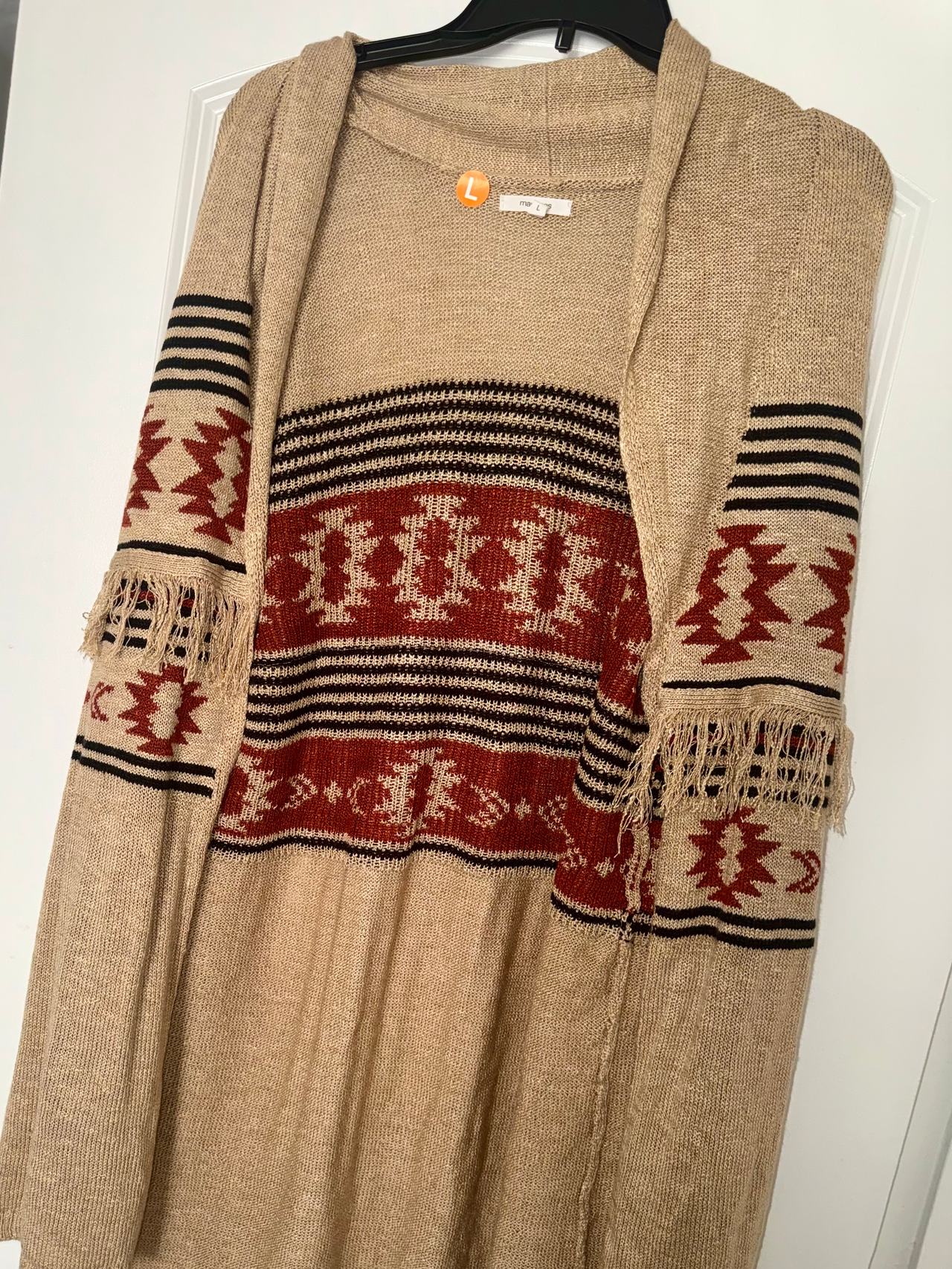 Maurices Southwestern Fringe Cardigan
