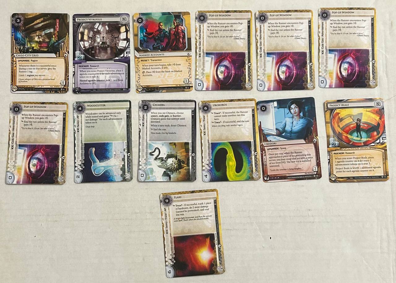 2012 Android: Netrunner Genesis Cycle LCG Cards Lot of 13 WiFi
