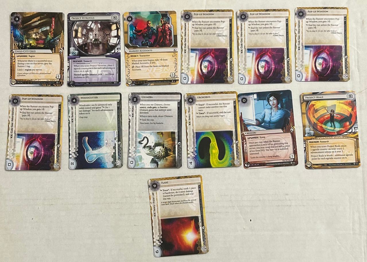 2012 Android: Netrunner Genesis Cycle LCG Cards Lot of 13 WiFi