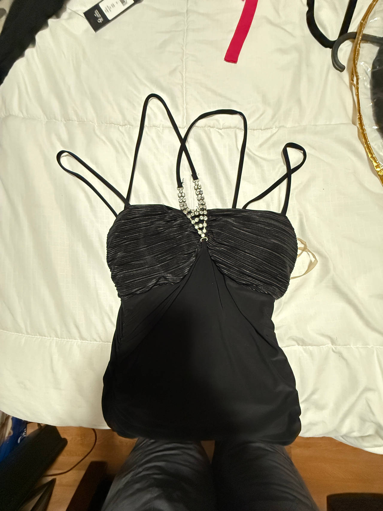 Women's Black Ruched Swimsuit