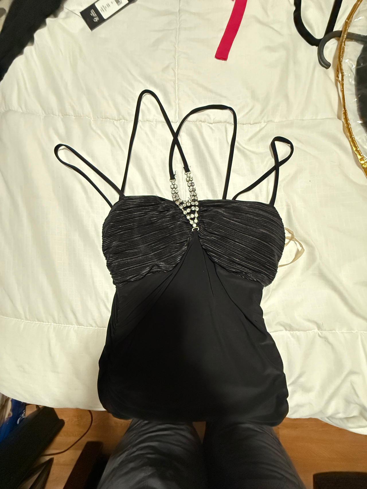 Women's Black Ruched Swimsuit