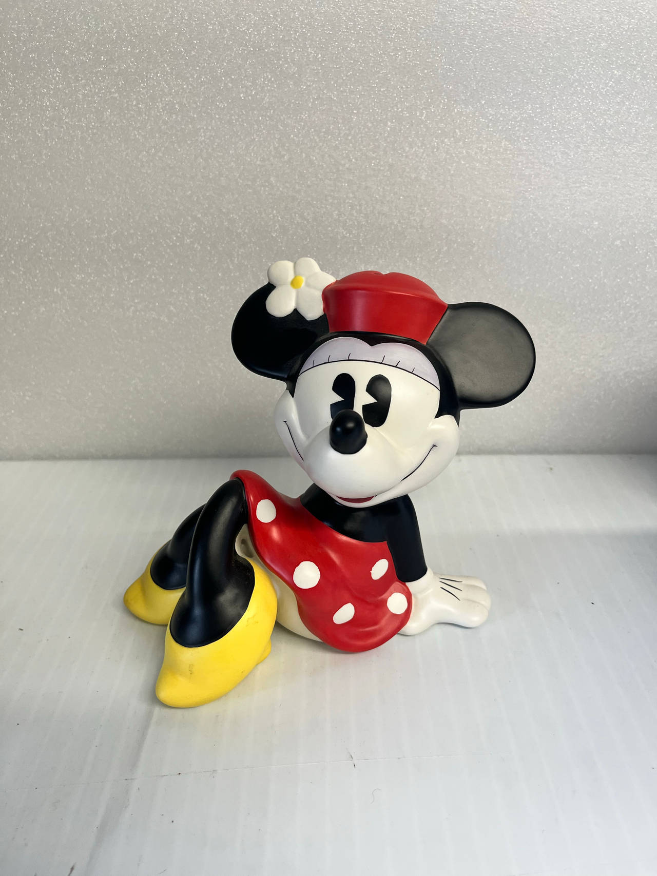 Disney Minnie Mouse Reclining Piggy Bank
