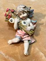 Porcelain Cherub Wall Plaques - Image 3