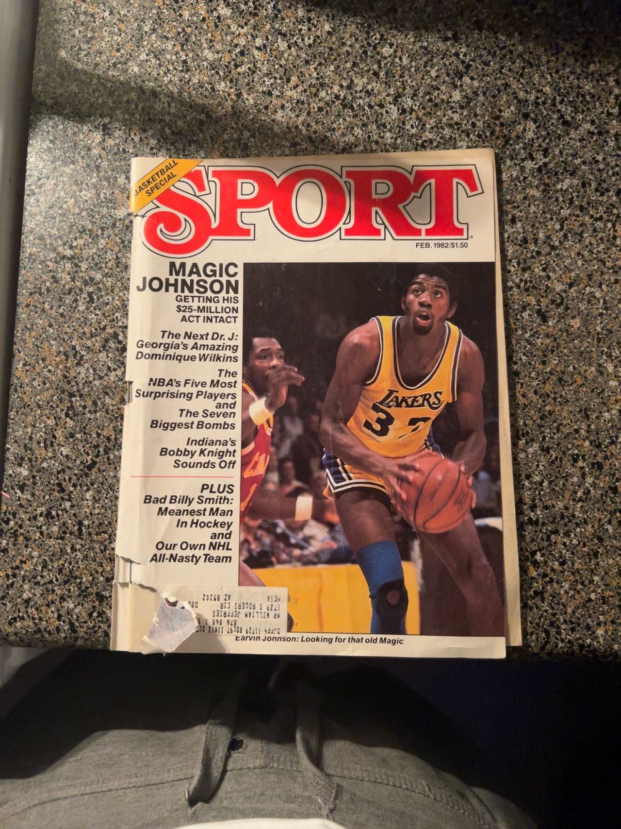 Sport Magazine February 1980 Magic Johnson Cover