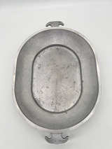 Vintage Guardian Service Hammered Aluminum Oval Serving Tray Platter Lid 13” - Image 1