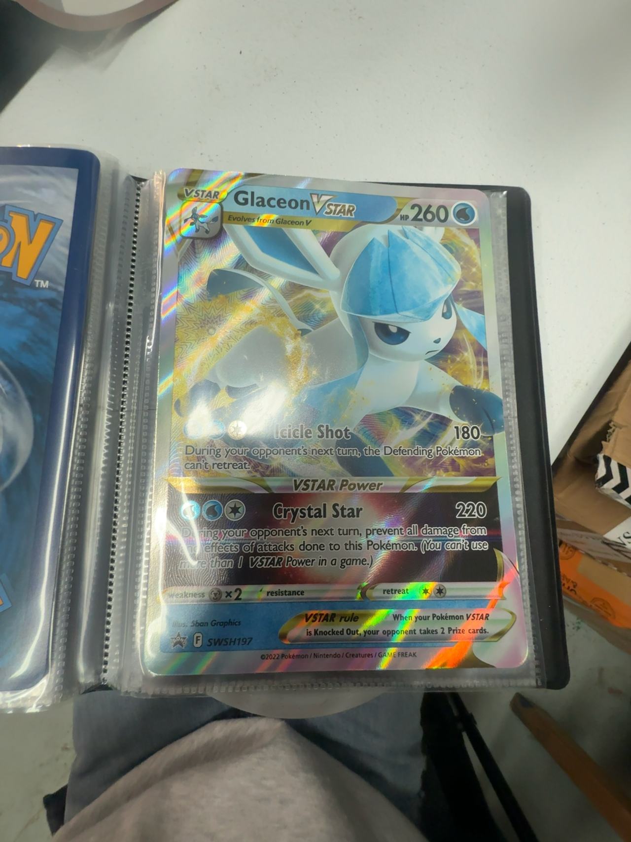 Pokemon Glaceon VSTAR Black Star Promo Card