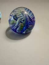 Lot of 3 Art Glass Paperweights - Jellyfish & Swirl Designs - Image 3