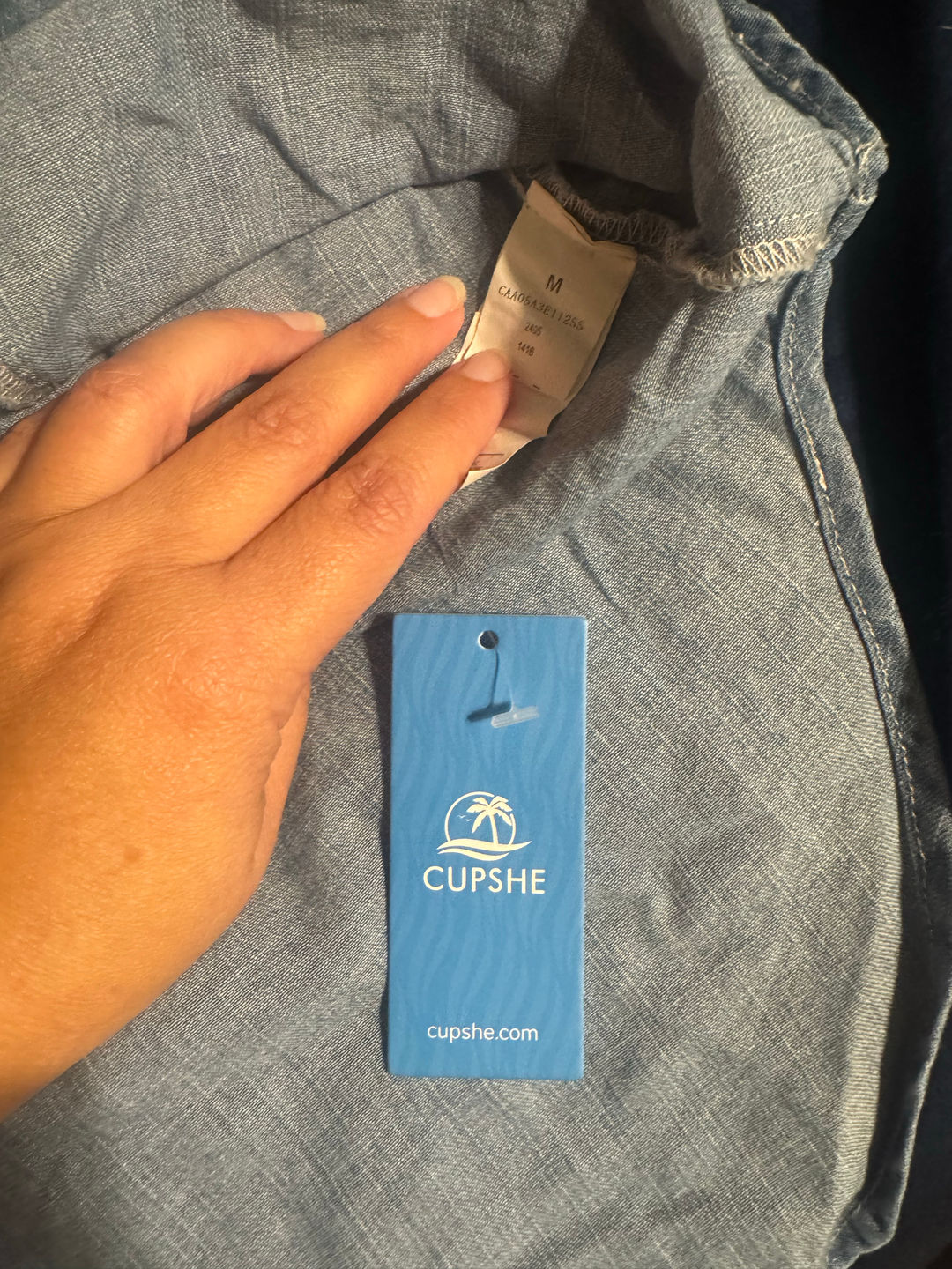 Cupshe Chambray Dress