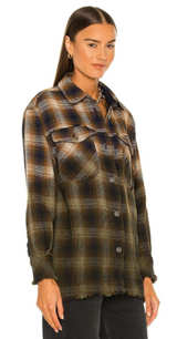 We The Free Anneli Plaid Shacket Textured. Size medium like new - Image 1