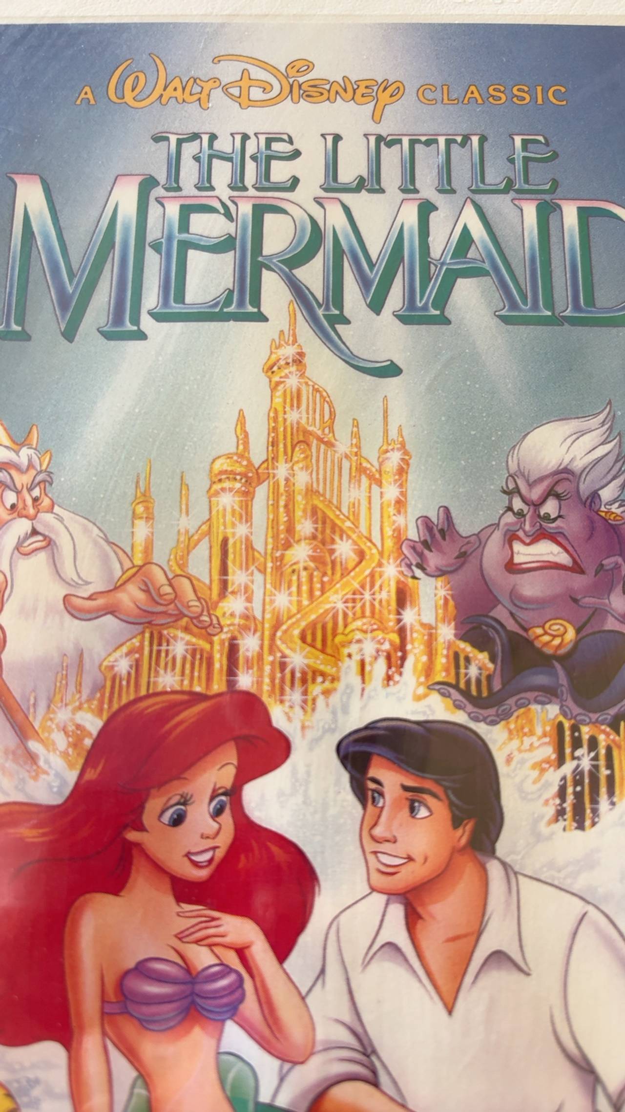 Disney The Little Mermaid Black Diamond Edition VHS Banned Cover Art