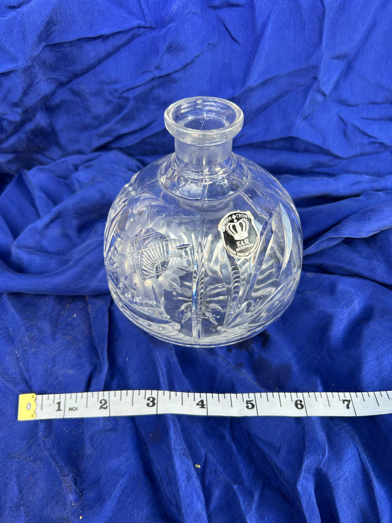 Bohemian Cut Crystal Vase