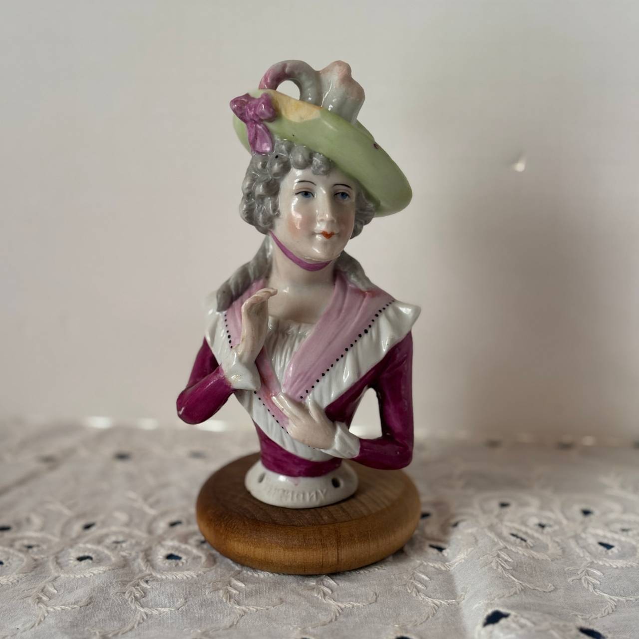 Antique Porcelain Half Doll