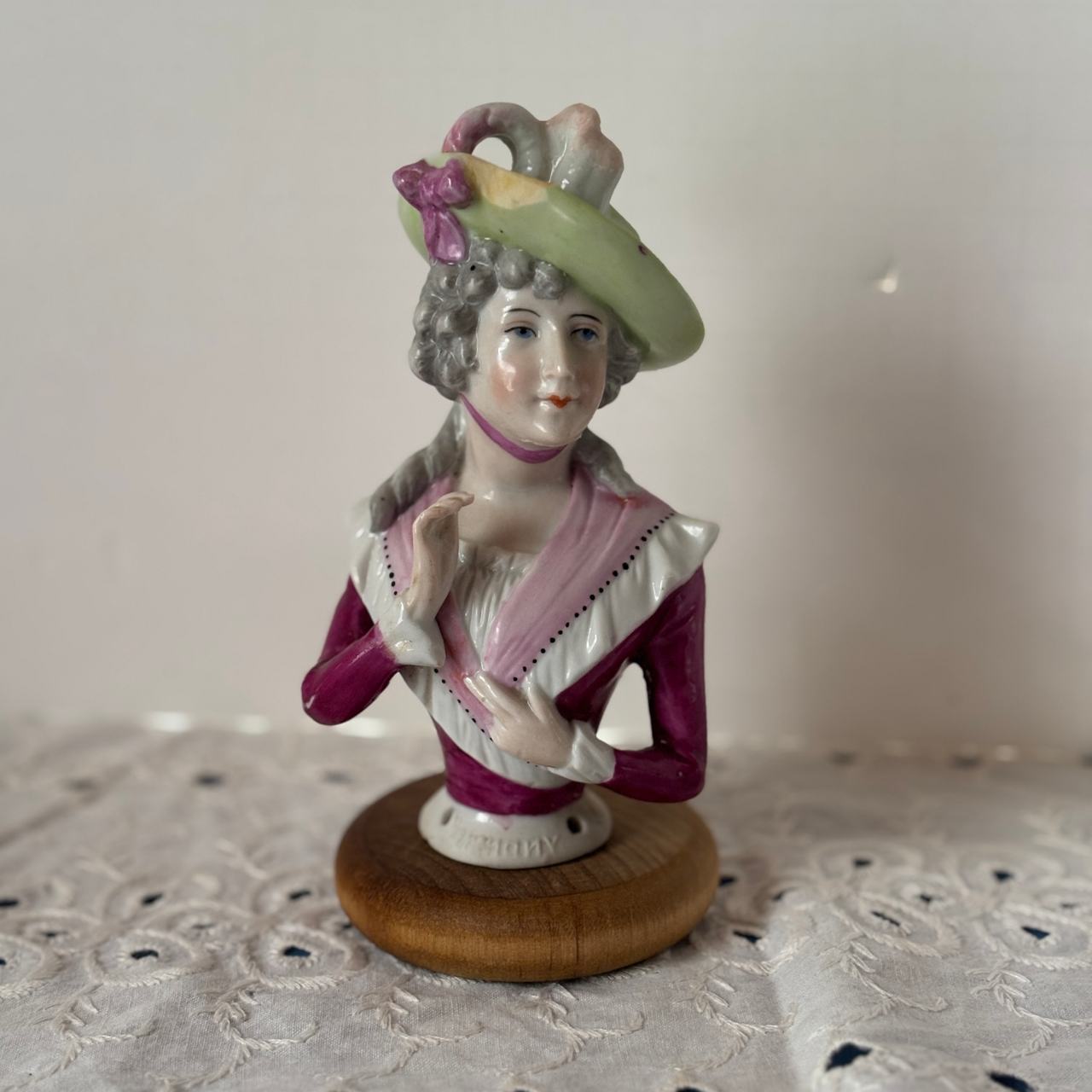 Antique Porcelain Half Doll