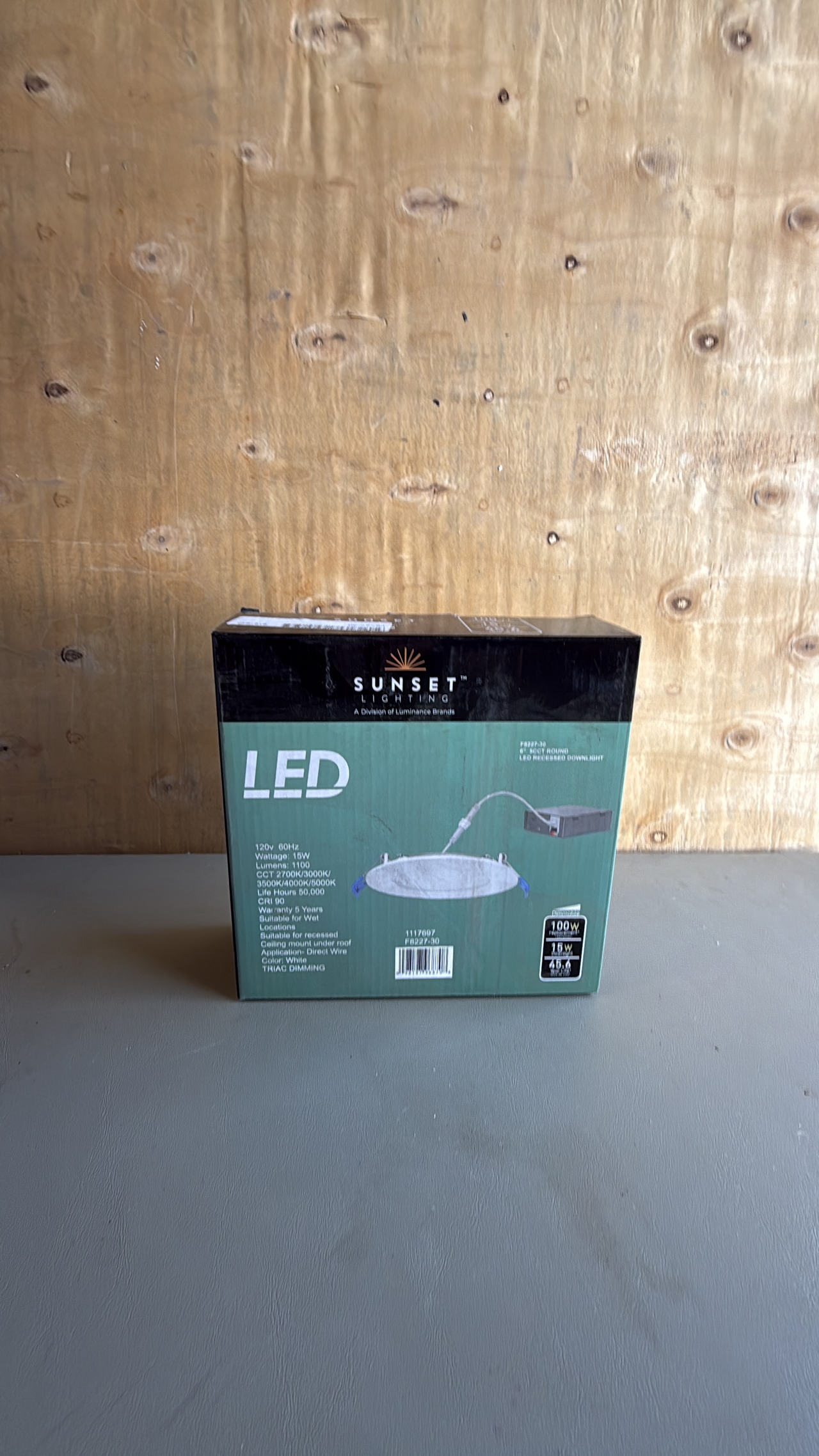 Sunset Lighting 6" LED Ultra Slim Recessed Downlight