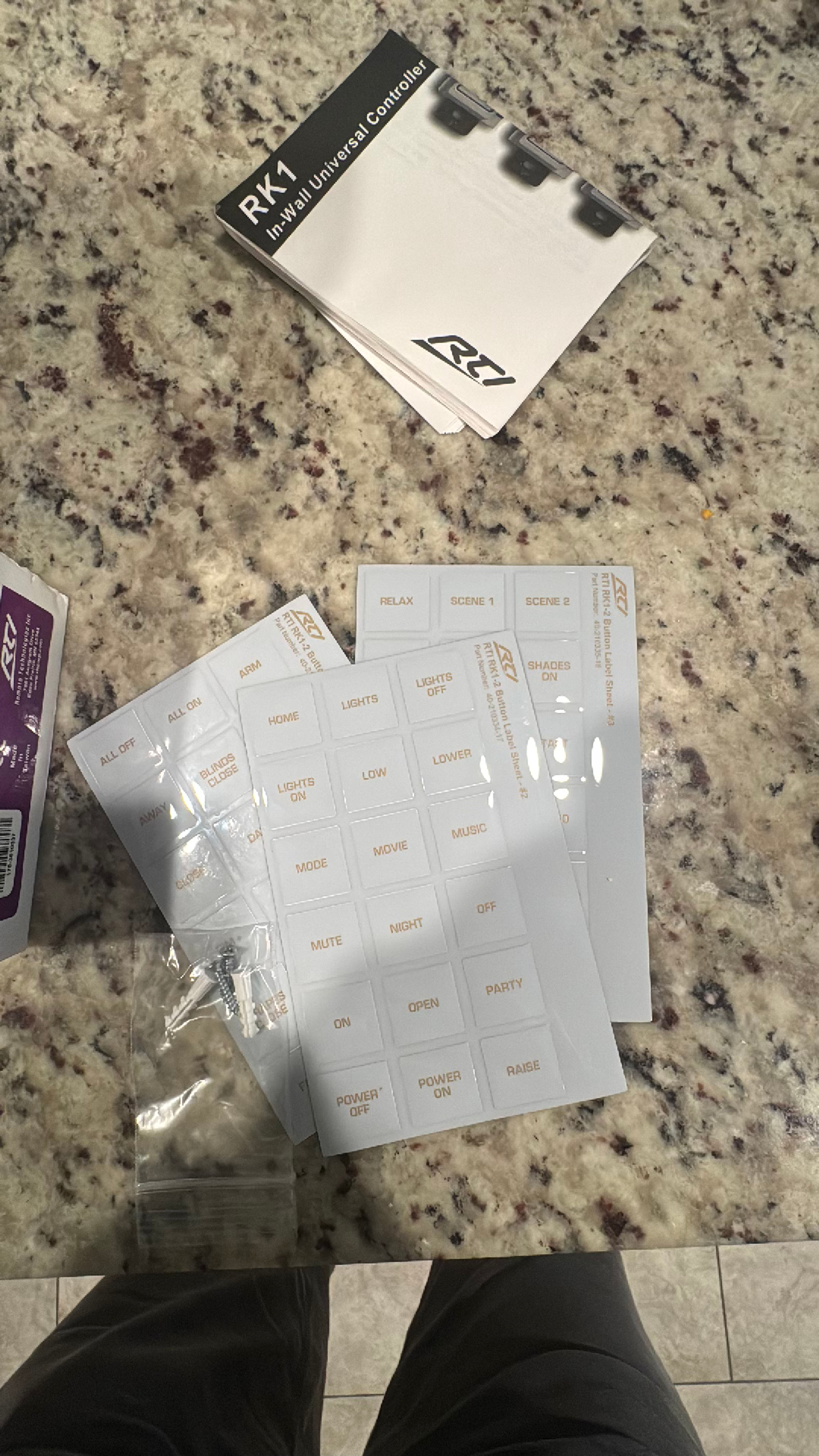 RTI RK1-2 In-Wall Universal Controller - Image 3