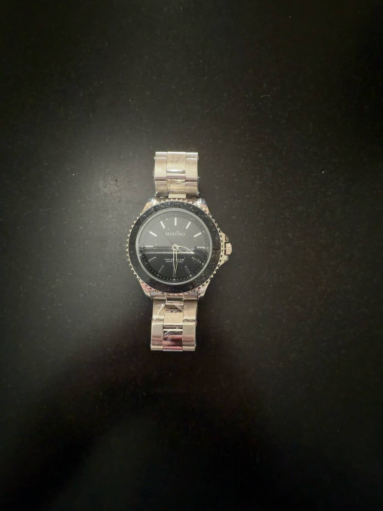 Maestro Dive Master One Silver Stainless Steel Watch