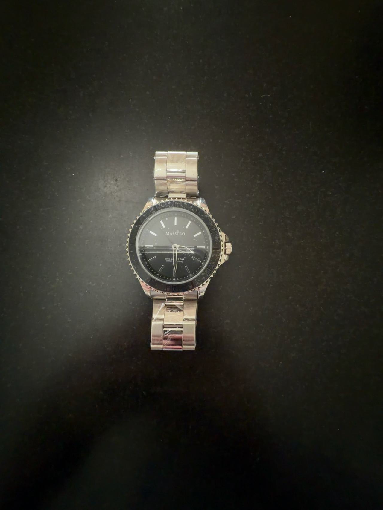 Maestro Dive Master One Silver Stainless Steel Watch