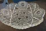 Vintage EAPG Pressed Glass Star and Fan Bowl - Image 2