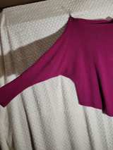 Asymmetrical Ribbed Dolman Sleeve Sweater sz L - Image 5