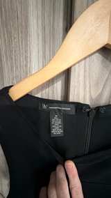 INC International Concepts Black Sleeveless Dress with Mesh Trim Size M Medium - Image 2