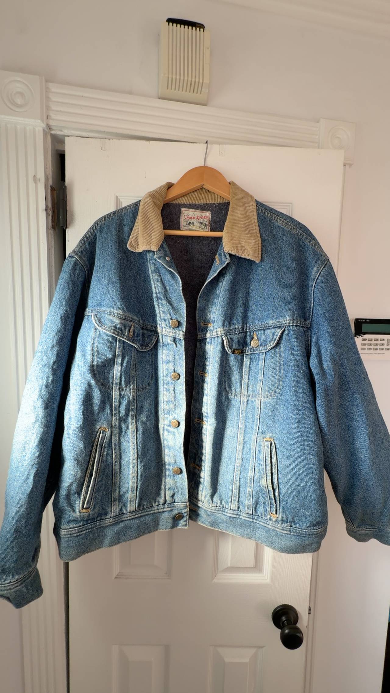 Lee Storm Rider Denim Jacket with Blanket Lining XXL Vintage 