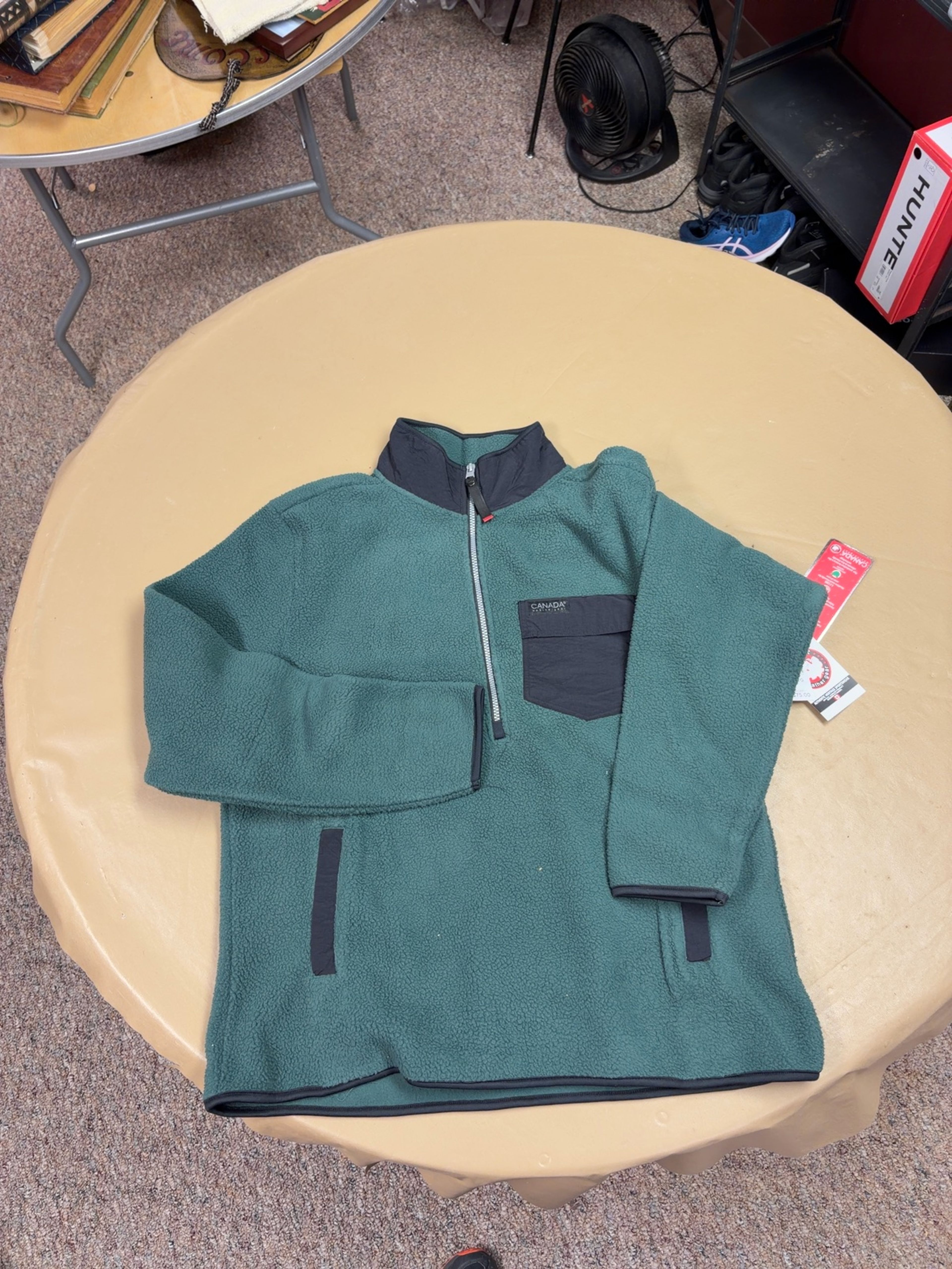 Columbia Helvetia II Green Half-Zip Fleece Jacket