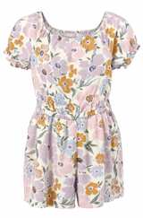 Cat & Jack Girls' Floral Puff Sleeve Romper - Image 5