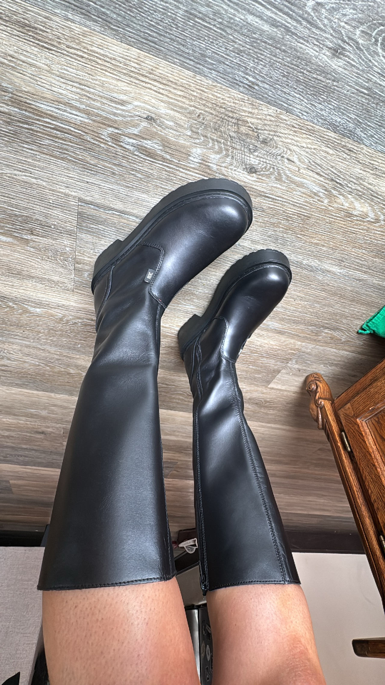 Black Knee-High Boots